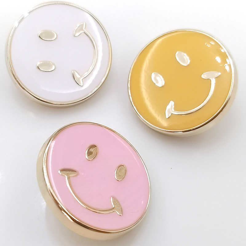 Sewing Fabric &Tools Baby Button Plastic button smiley face accessory children's cartoon smile point oil high foot accessory DIY decorative butto