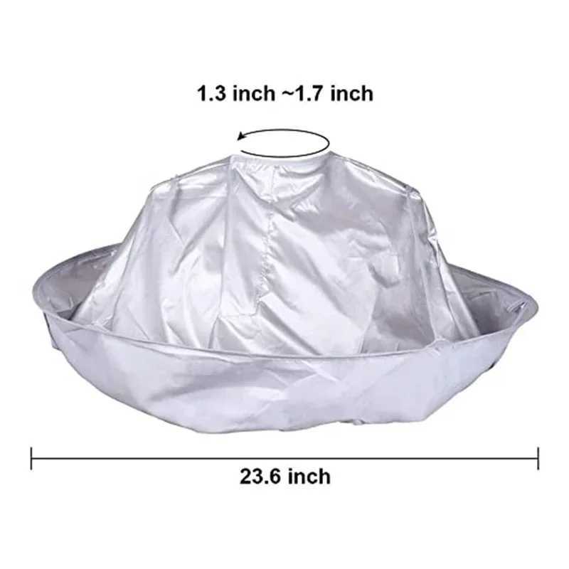 Adult Foldable Apron Hairdressing Coat Cloak Barber Salon Stylist Umbrella Corner Clipper Home Cleaning Protector W240814