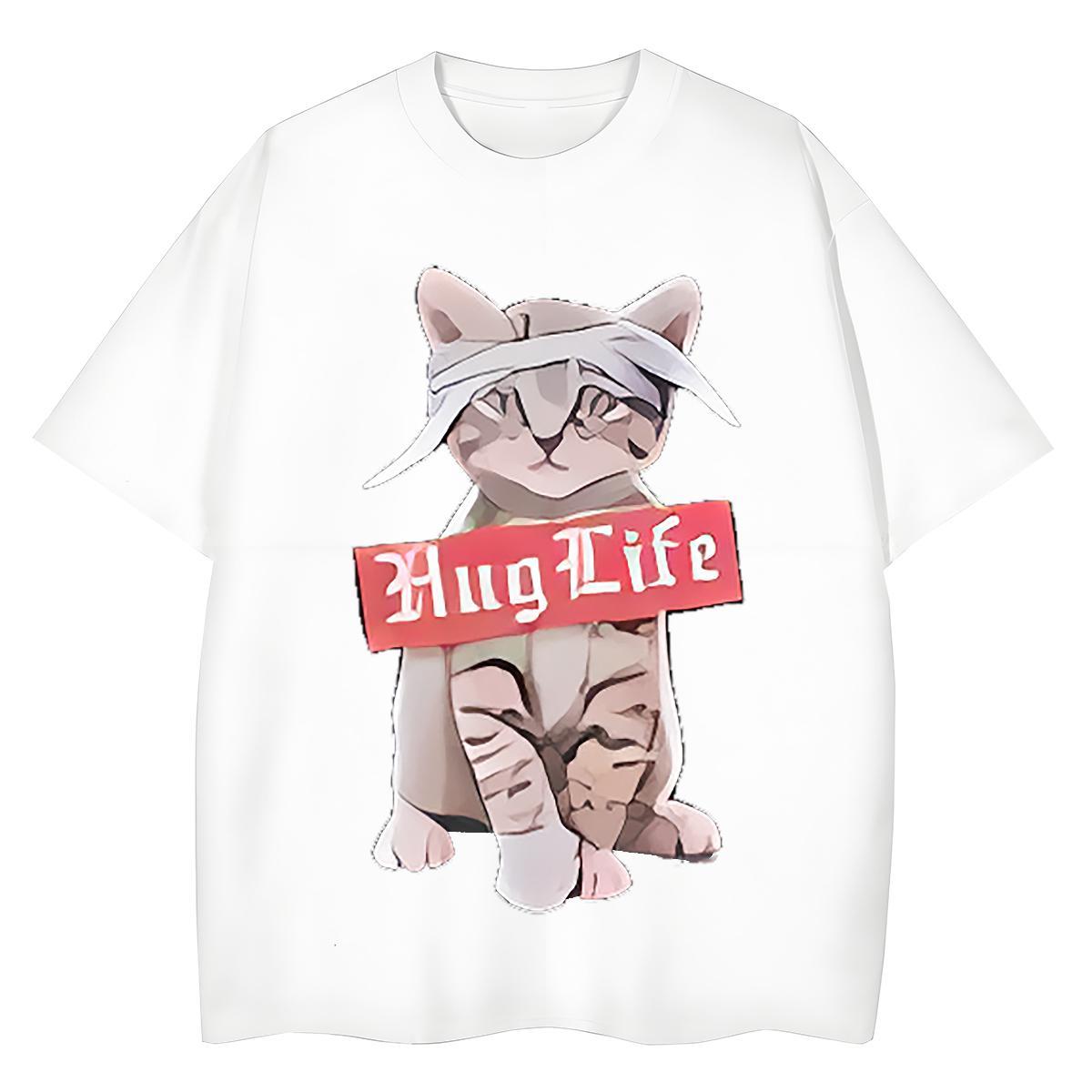 Designer T-Shirts cute O-Neck Short Sleeve Anime Printing Street Custom Print Oversized 100% Cotton 230g Mens Tshirts DIY Customized Tops Shirt