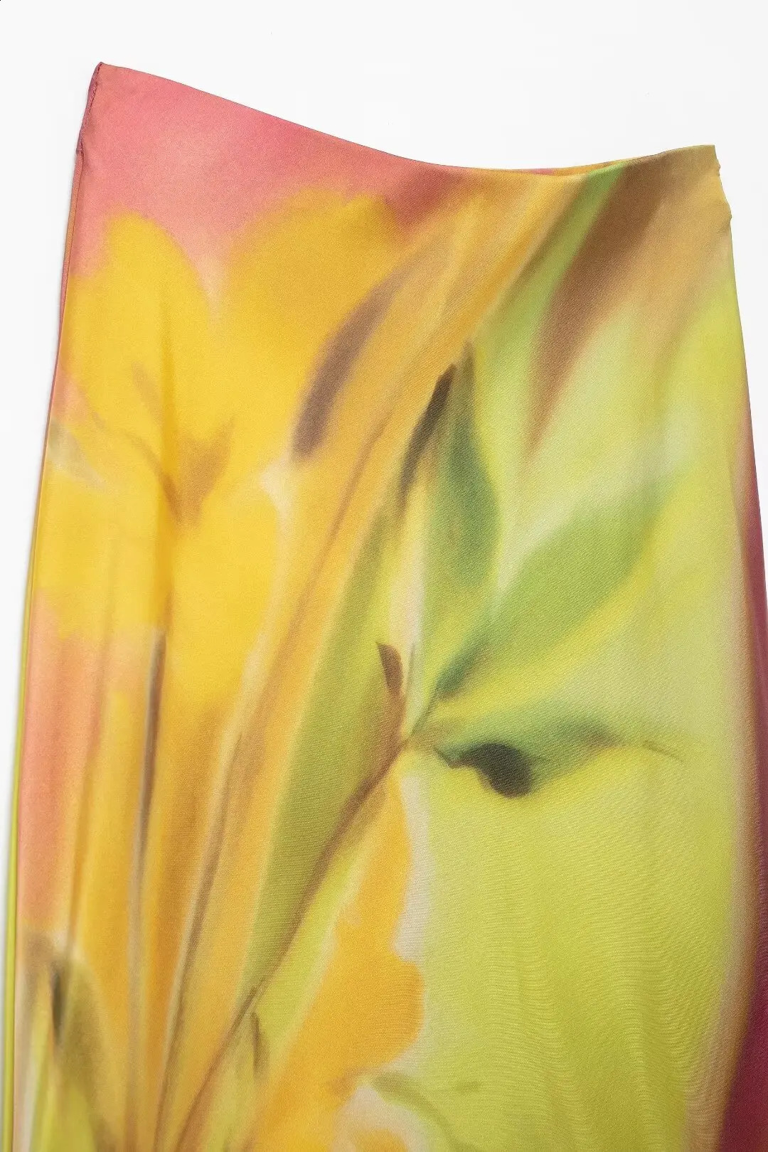 TRAFZA Fashion Women Skirt Suit Tie Dye Folds Metal Decorate Sleeveless Slim Top Elegant Chic Printed Midi Skirt Mujer 240815