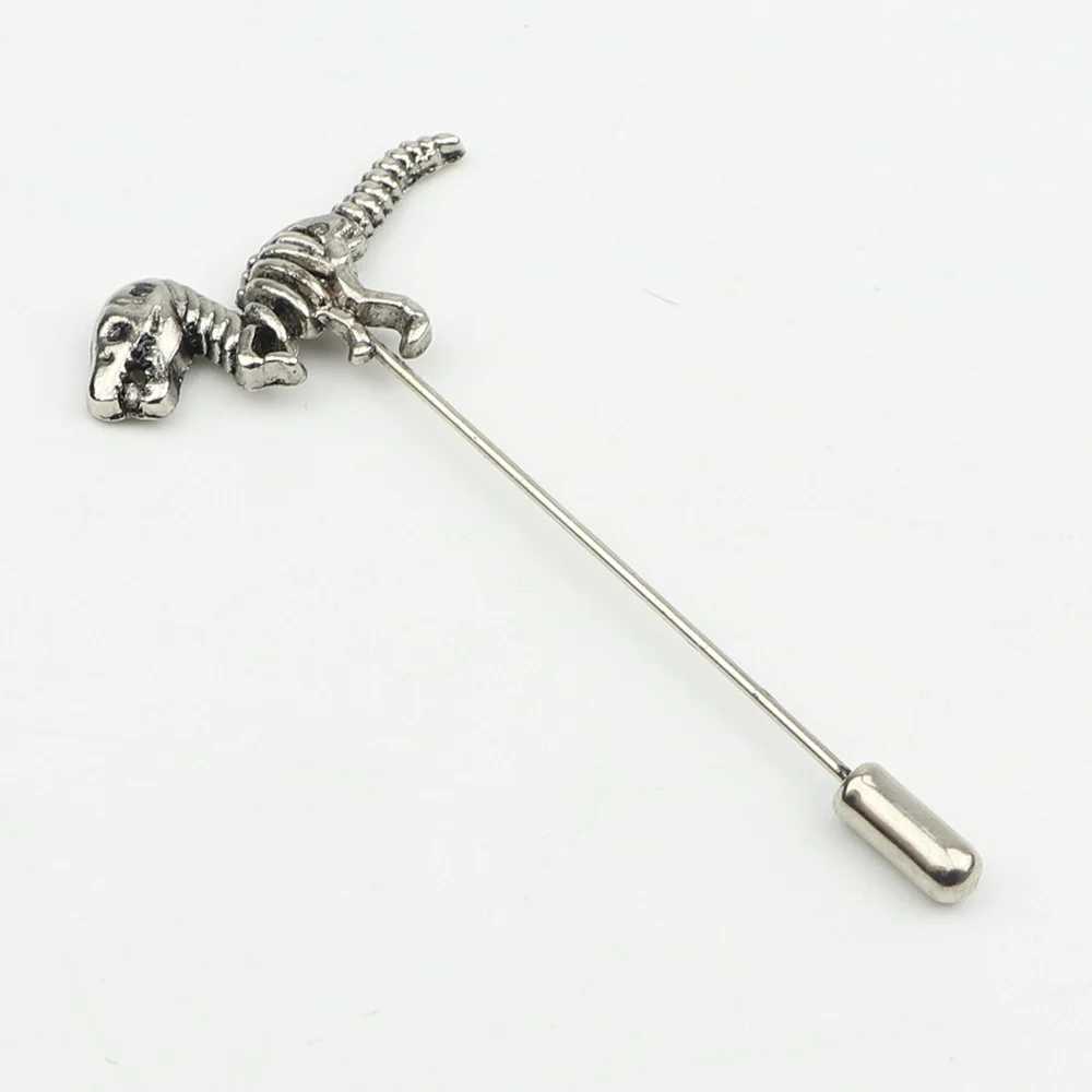 Fashionable mens long brooch retro bicycle pine cone deer alloy brooch necklace set stick brooch mens set accessories W240815