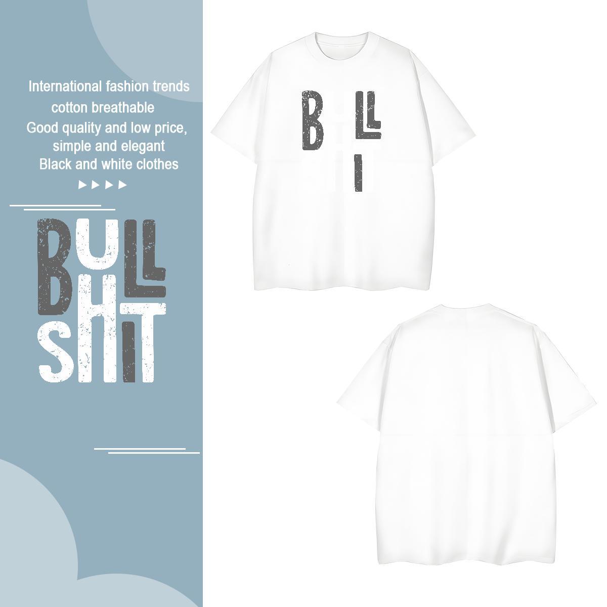 Unisex letter T Shirt For Man Hip Hop Men Clothes T-Shirt 100% Cotton 230g Custom Breathable Soft DIY Printed Tops Tees