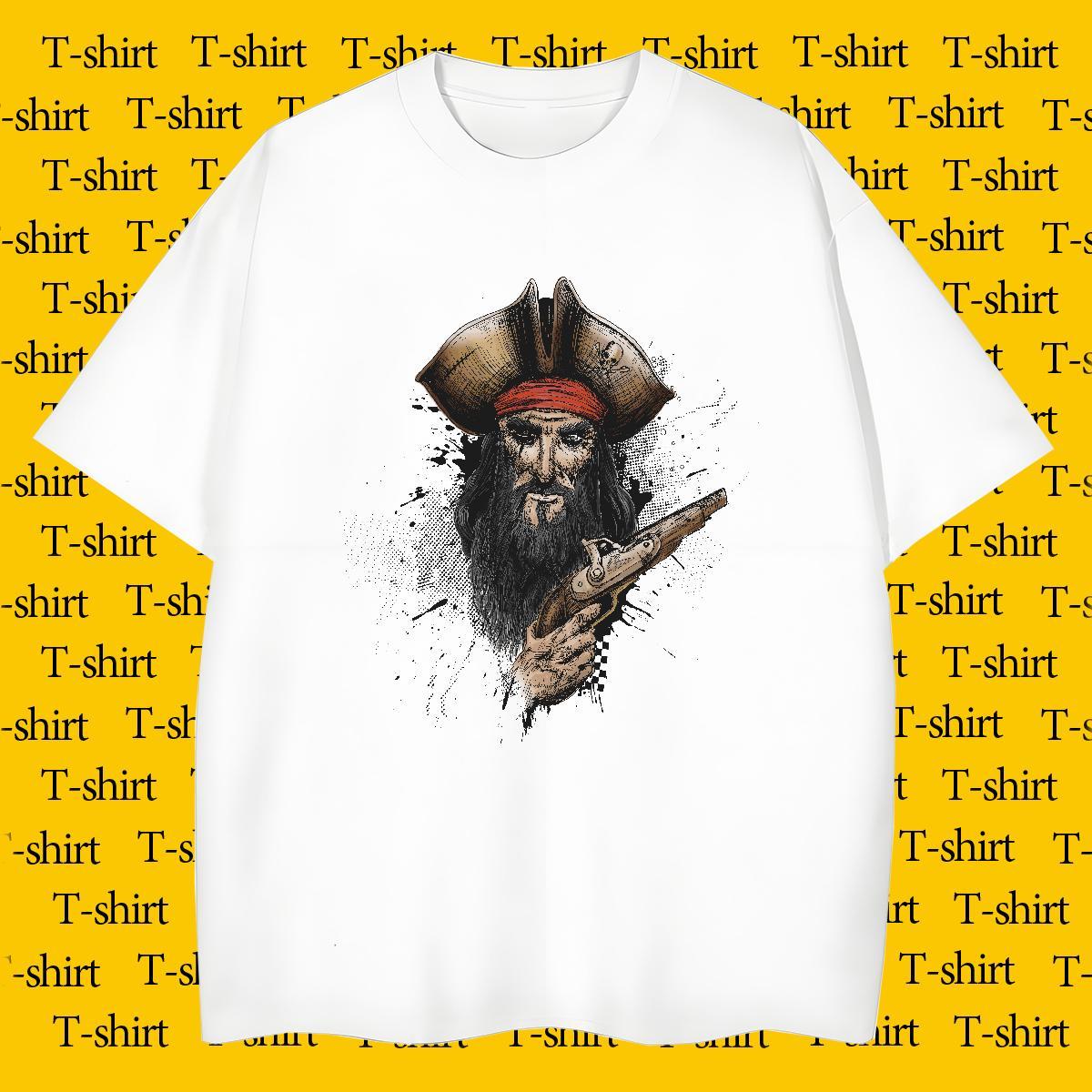 Man T Shirts 230g 100% Cotton portrait Summer Casual Breathable Short Sleeve Custom Anime Men Clothes T-Shirt DIY Customized Unisex Clothings