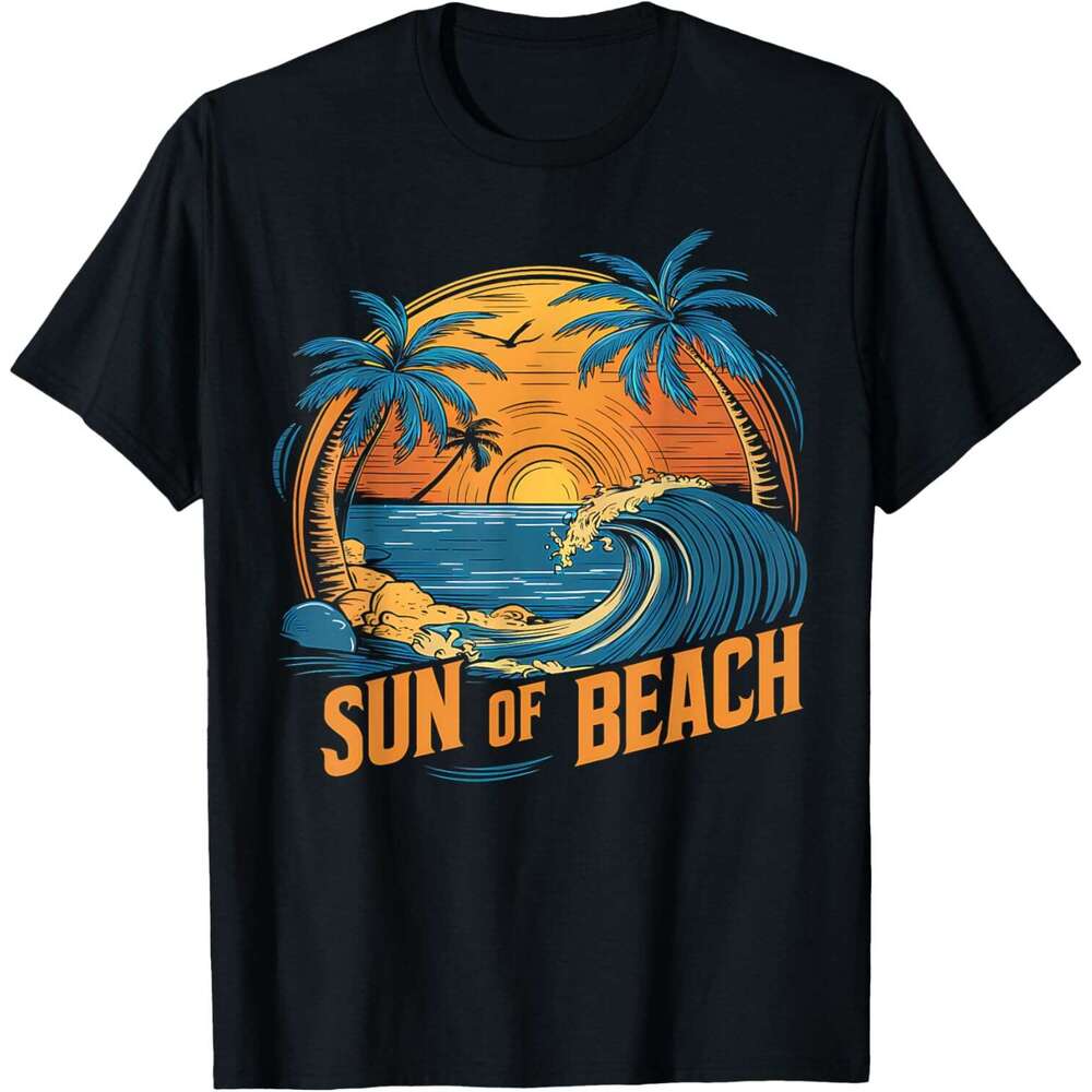 2025S Fashion Designer T Shirt For Mens Sun Of Beach Trcal Ocean Wave Surfing Paradise T Shirt Shirts Tshirt Graphic Tee Casual Tops Clothes Short Sle