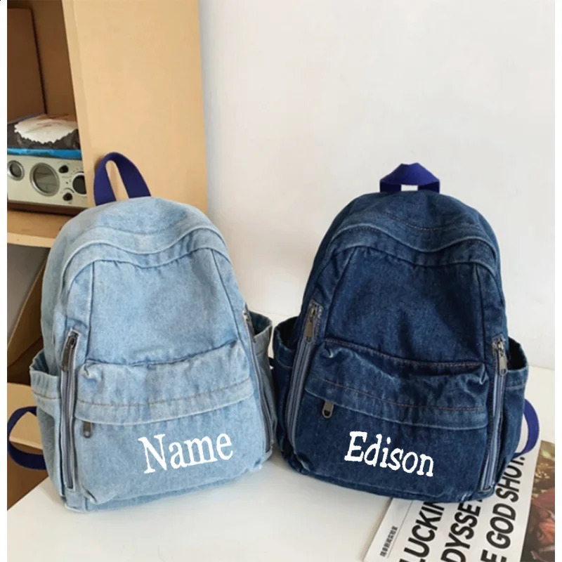 Vintage Cowboy Backpack Customized Name Student Gift Backpack Large Capacity Travel Bag Personalized Computer Bag 240813