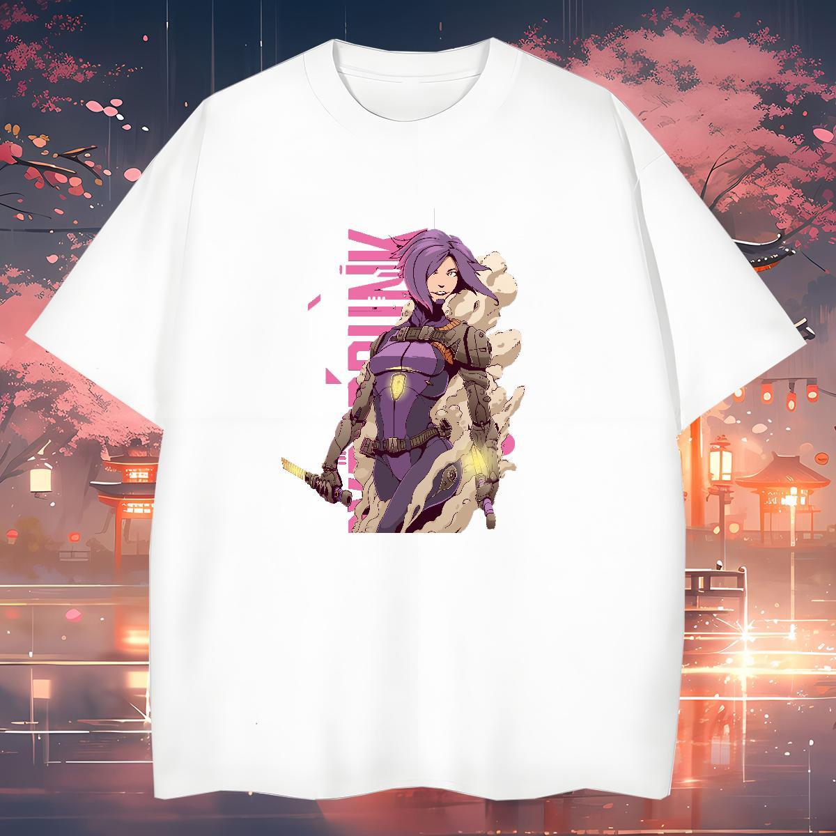 Cool Design portrait T shirt Casual Men Clothes T-Shirt 230g Cotton DIY Customized Breathable Short Sleeve Anime Tees Shirts