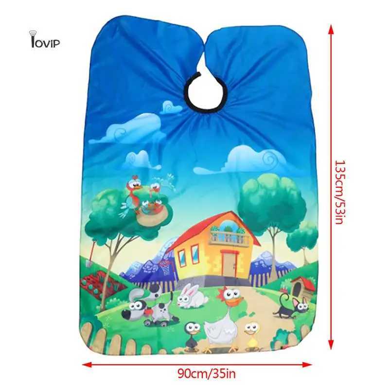 1 piece of childrens barber barber apron waterproof and durable barber tool salon clothing barber shop W240814