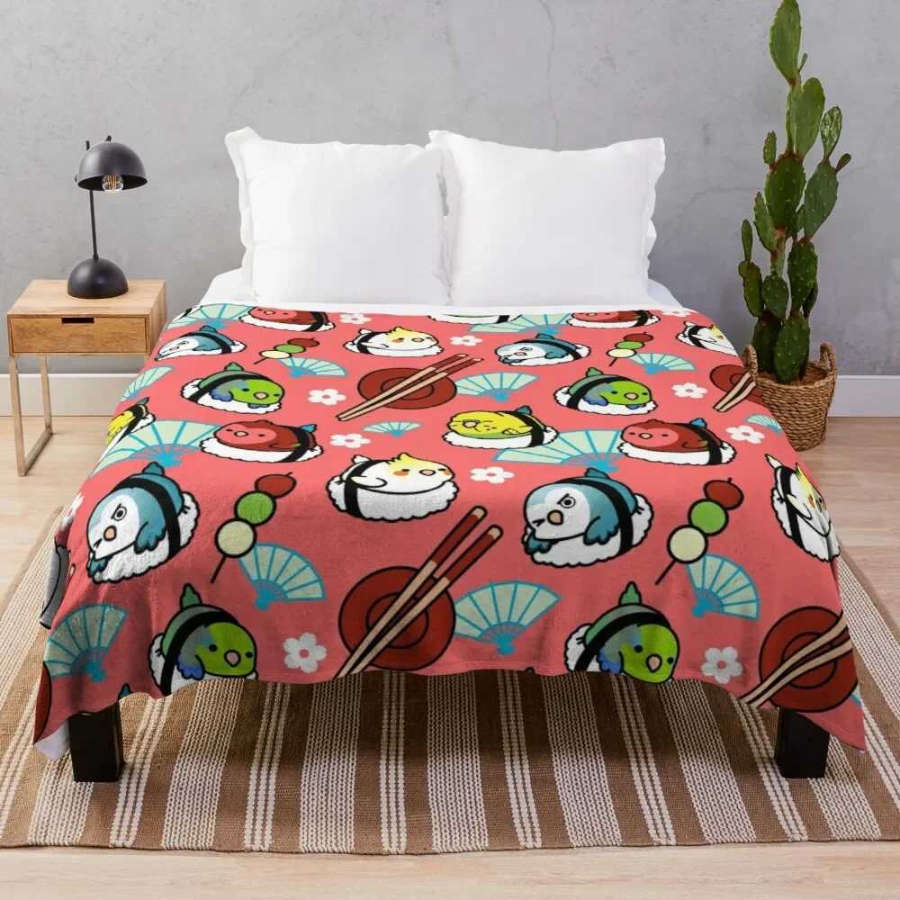 Cockatiel Birds Pattern Couch Bed Decor Super SoftWarm Lightweight for Kids Teens Blanket Y240815