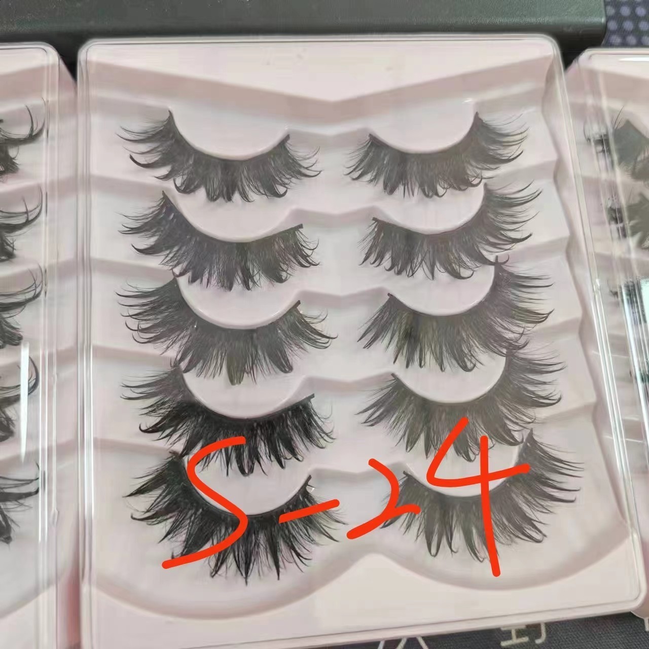 Wet False Eyelash Wet Eyelash Wind Dense Cosplay Eyelash 50d60d80D 240624