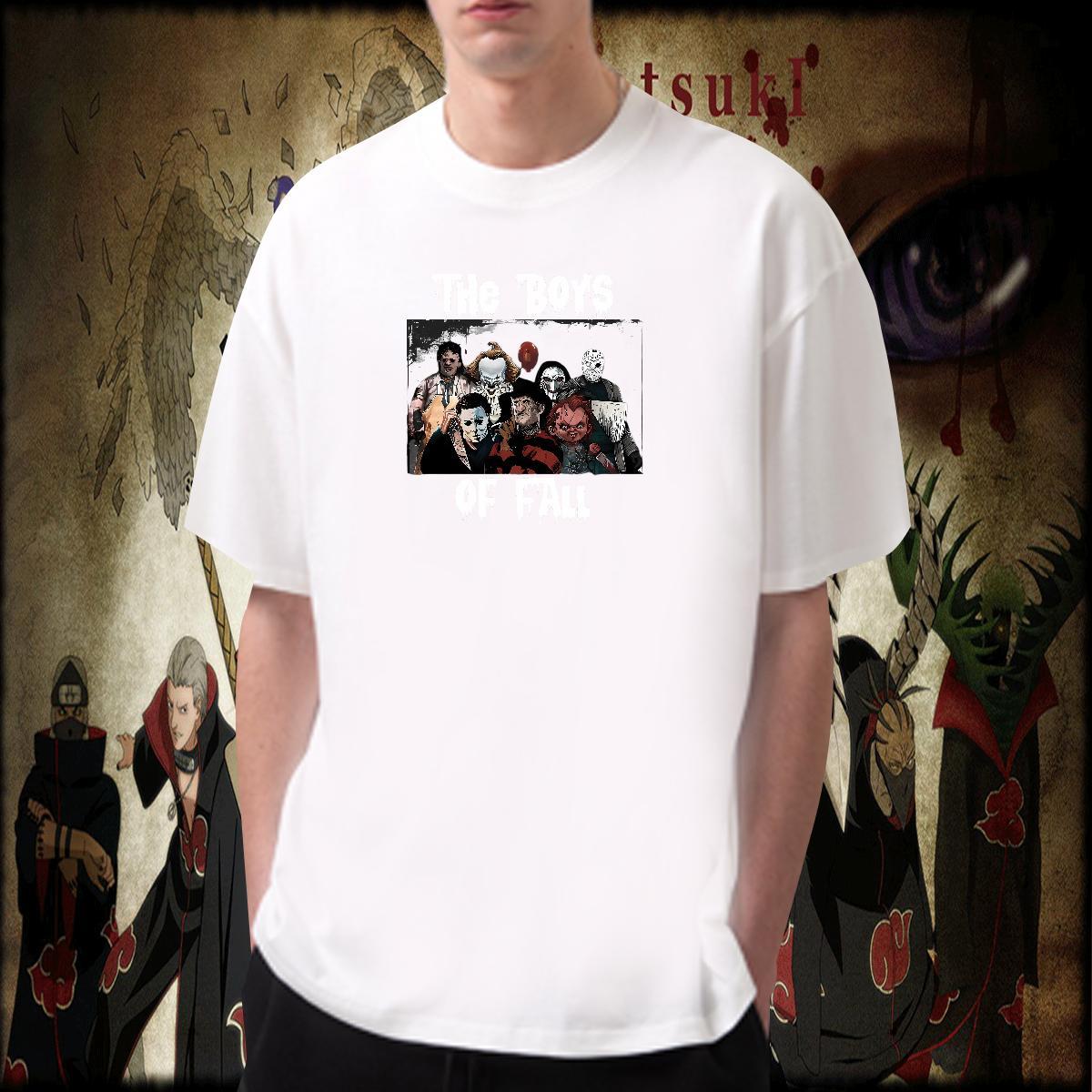 Popular character T-Shirts for Men Home Outdoor Tshirts 100% Cotton 230g Fashion Designer Breathable Crew Neck DIY Printed Clothings