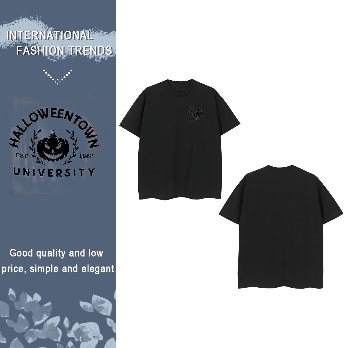 T Shirts Men 230g 100% Cotton pumpkin Hip Hop Breathable Custom Printed Couples T Shirts Fashion Casual Loose Fit Tees Shirts