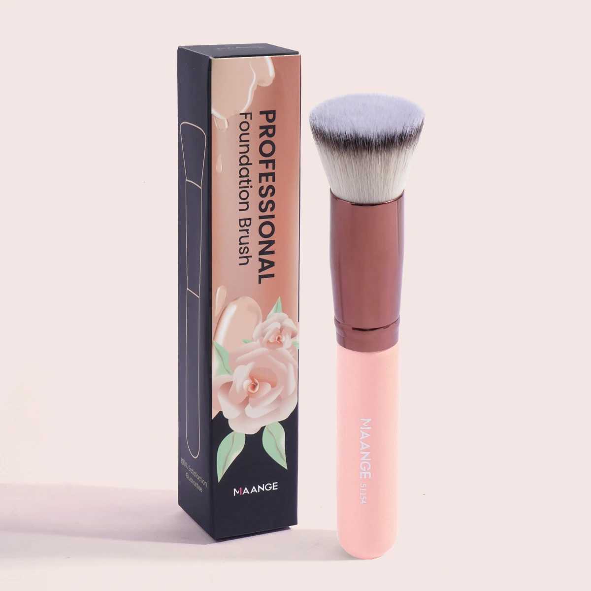 MAANGE 1 basic cosmetic brush Flat concealer powder blusher brush with box density soft brush hair beauty tool W240814