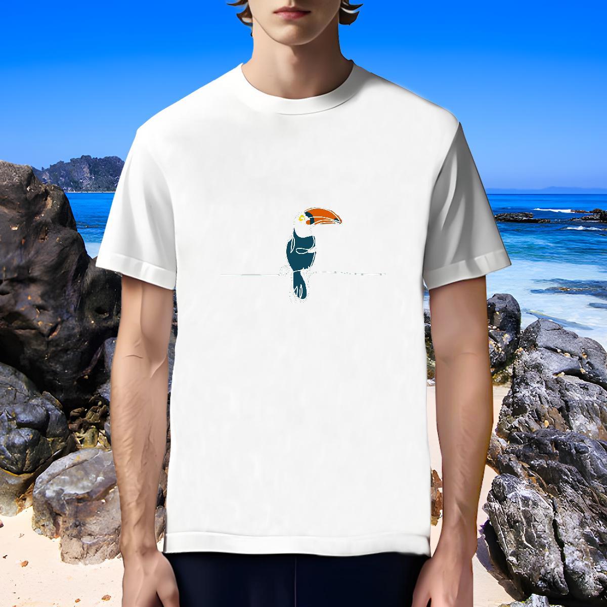 Unisex Men T Shirts bird Short Sleeve O-Neck Casual Daily Wear Oversized 4XL 100% Cotton 230g Mens Tshirts DIY Customized Tee Shirt