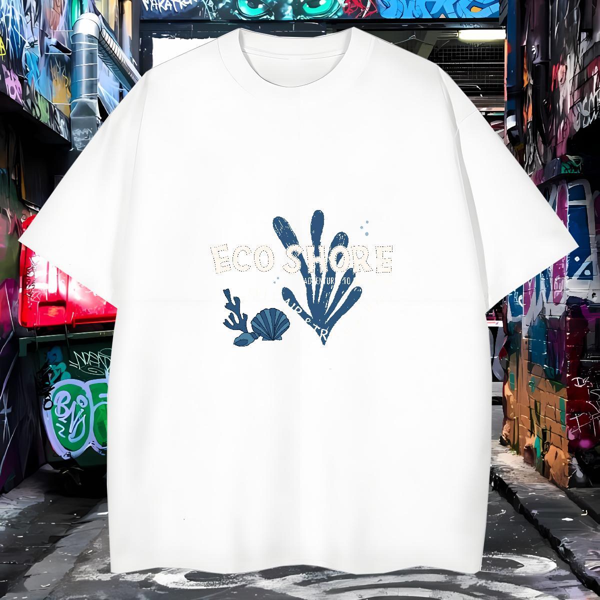 Designer tree Mens T Shirts Spring Summer Tshirts 230g 100% Cotton Custom Breathable Short Sleeve Black White Polos