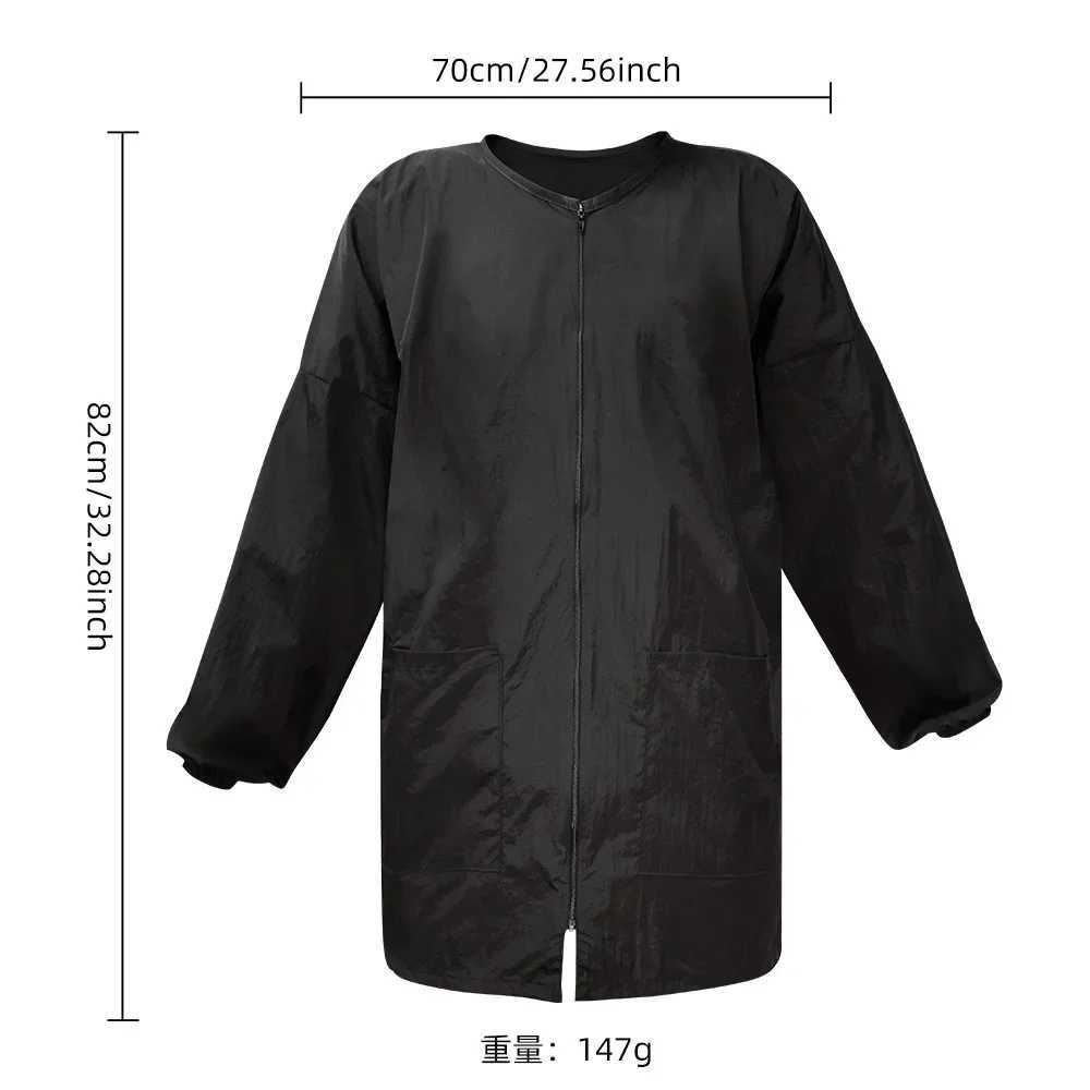 Hairdressing long sleeves haircutting shawls waterproof hairdressers cutting dresses anti-static hairstyles fabric salons W240814