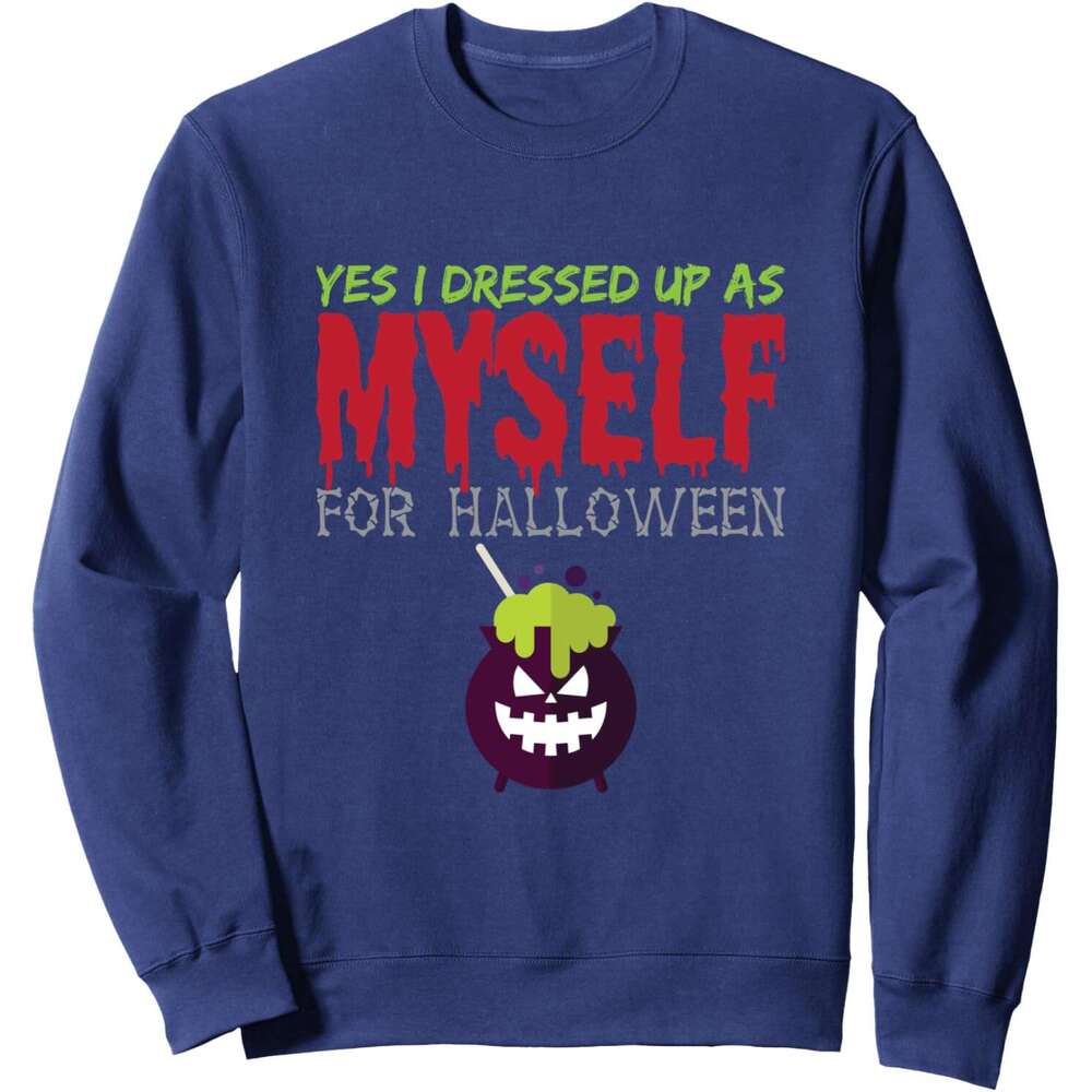 Long Sleeve Shirts for Men sweatshirt Bloody Potion Yes I Dressed Up As Myself Halloween Sweatshirt Tee Streetwear Casual tops clothes 2025