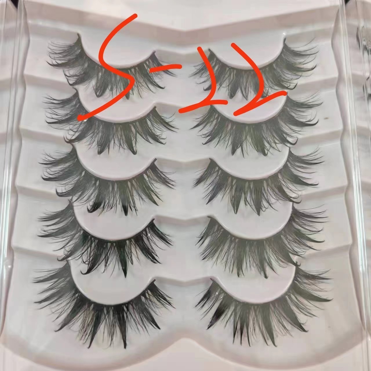 Wet False Eyelash Wet Eyelash Wind Dense Cosplay Eyelash 50d60d80D 240624