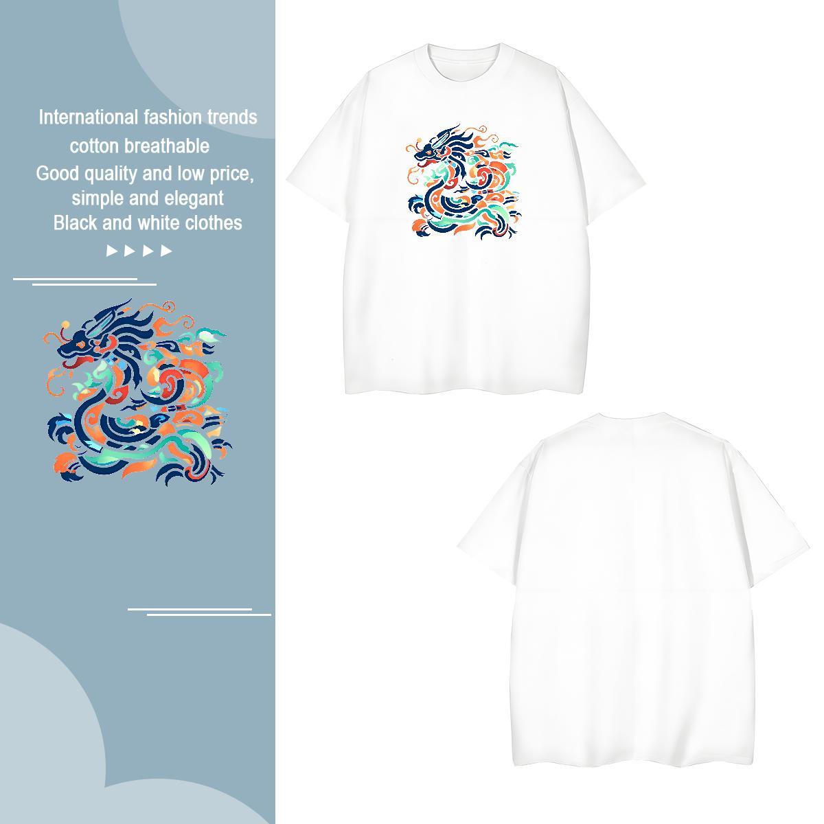 T-Shirts for Men 230g 100% Cotton Outdoor Breathable Soft Custom Anime Men Tops Tees New Arrival Popular Clothings