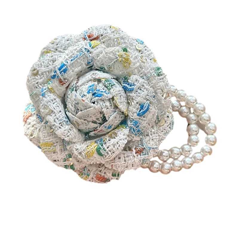 Elegant camellia brooch fashionable flower shaped brooch ethnic lapel brooch holiday gift W240815