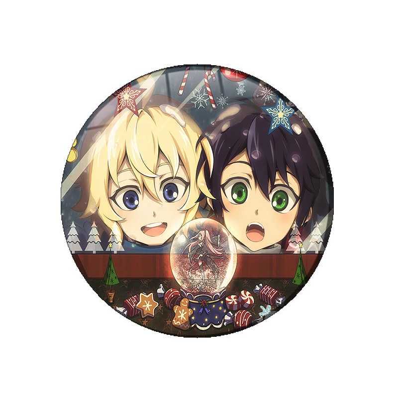 Seraph of the End cosplay badge Krul Tepes Brooch Pins Yuichiro Hyakuya icon collection brooch for backpack clothing decoration W240815