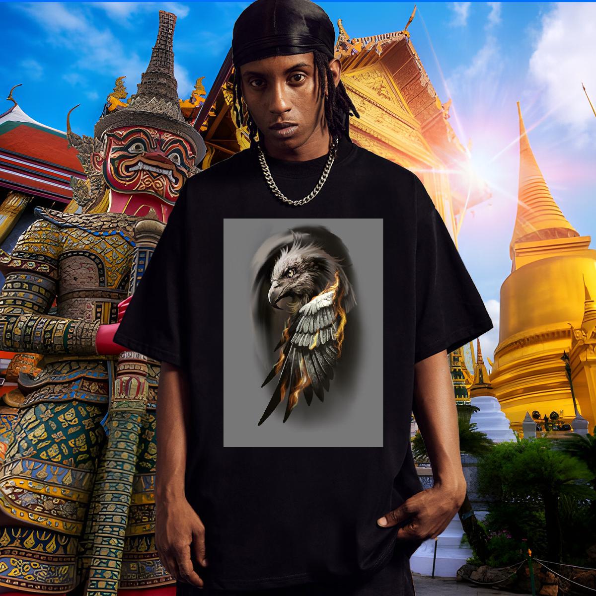Unisex Man T Shirts cool Breathable Street wear Hip Hop DIY 230g 100% Cotton Tshirt for Man Woman New Tops Shirt