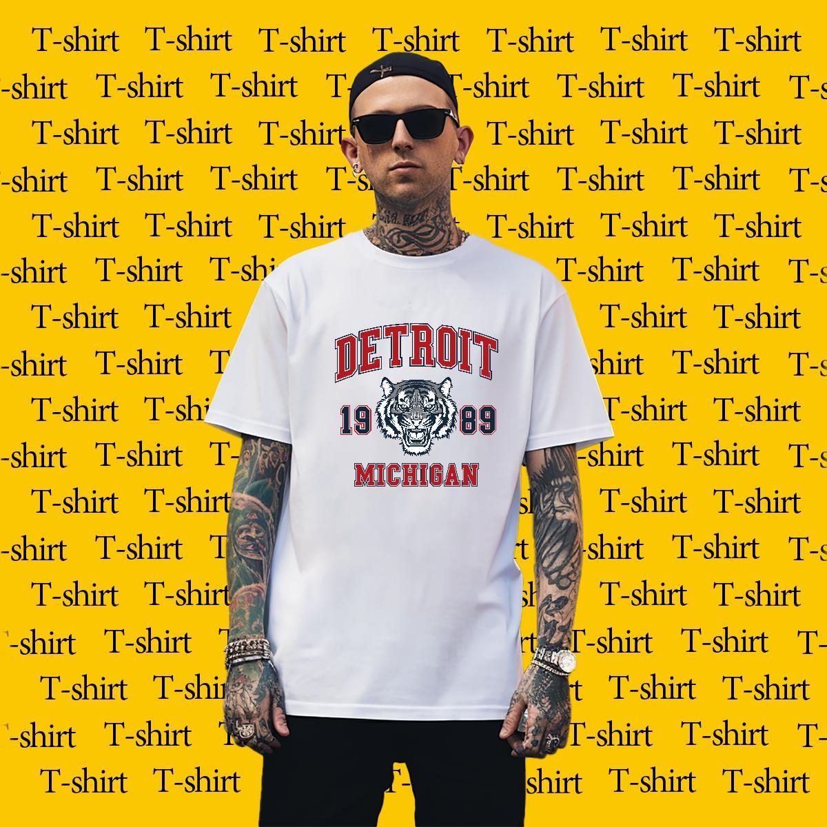 Free Shipping T shirt Breathable Short Sleeve Hip Hop Customized 230g 100% Cotton Men Tops Tees Wholesale Clothings
