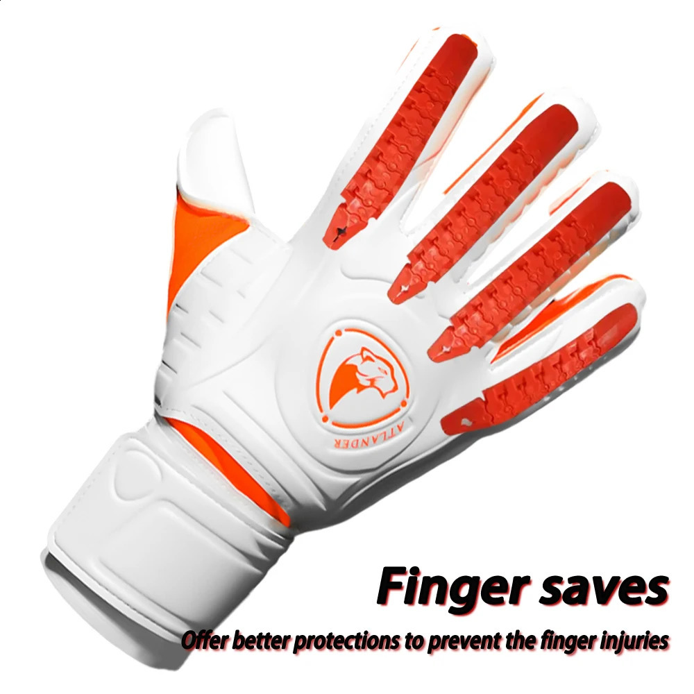 Fingersave Goalkeeper Gloves Football Wrist Strap Latex Finger Save Guard Protection Kids Adult Soccer Strong Grip Goalie Glove 250107