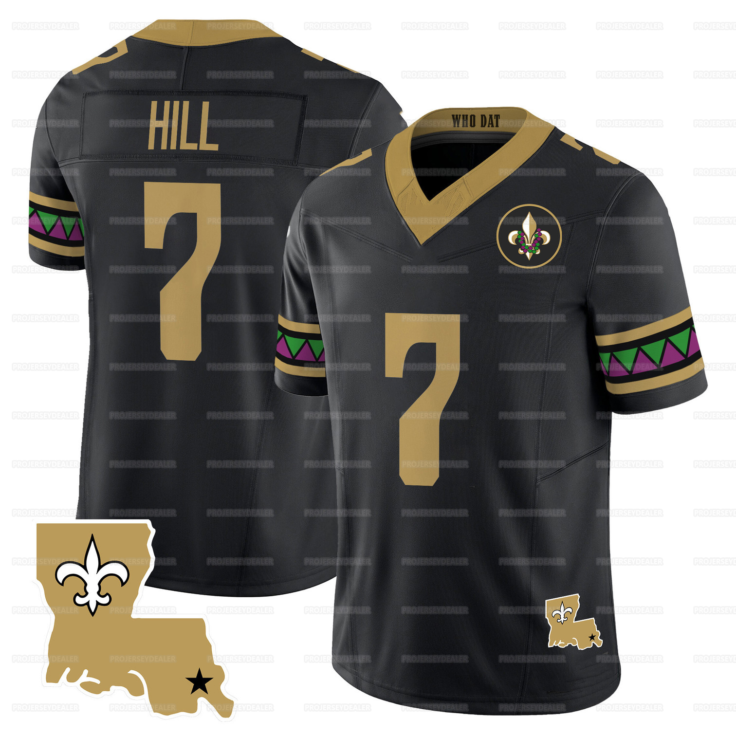 Hot Derek Carr 2024 Football Jersey Alvin Kamara 12 Chris Olave Jamaal Williams Tyrann Mathieu Drew Brees Taysom Hill Saints Thomas Demario Davis Bres