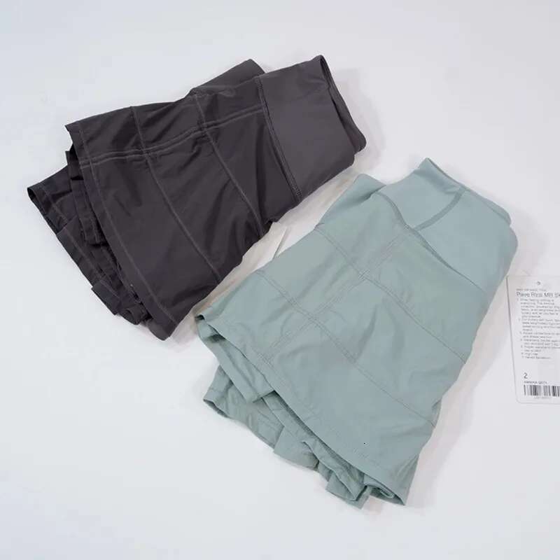 Tennis Sports Short Women's Fake Two Piece Lined Pleated Spring/Summer Yoga Fiess Skirt