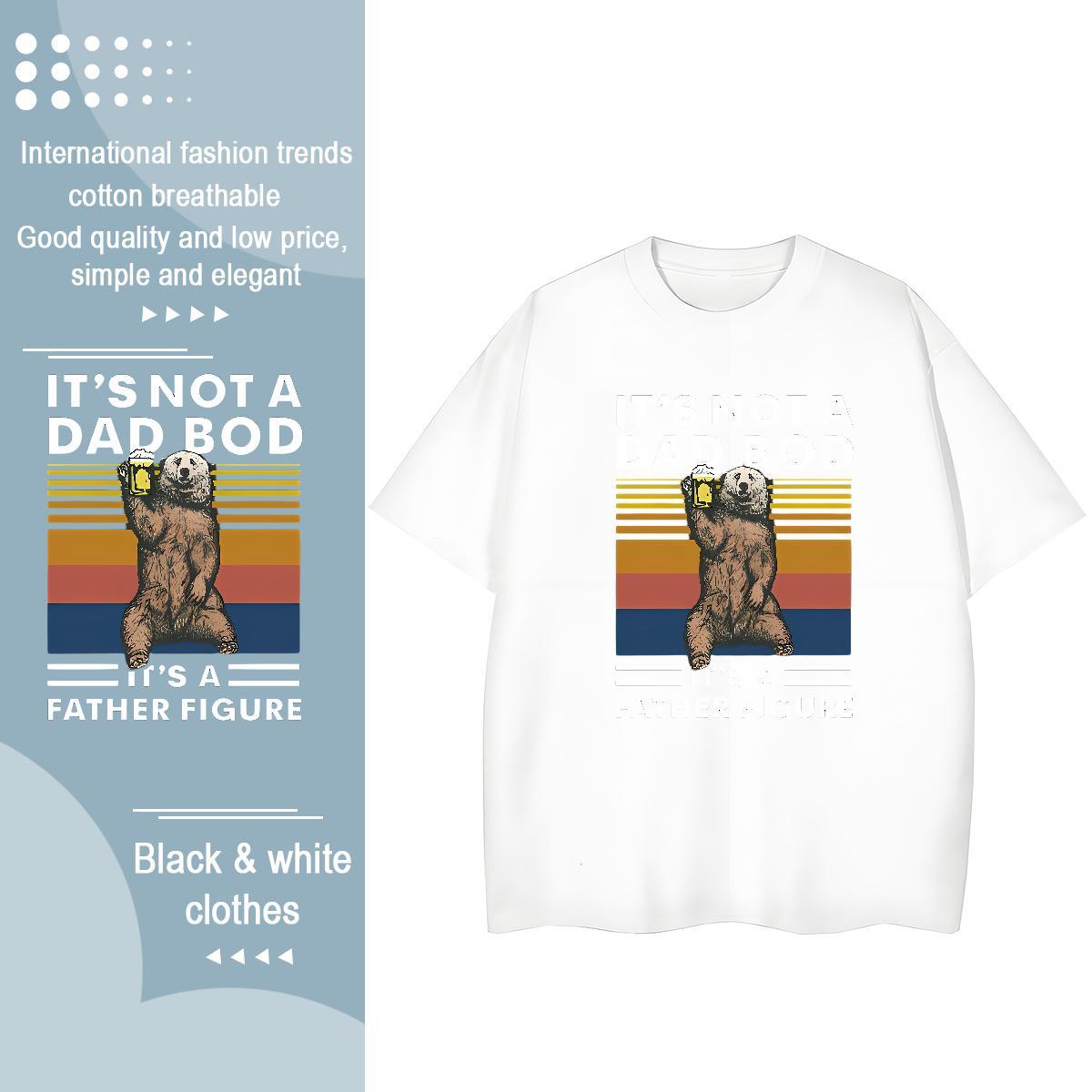 DIY T Shirt For Woman Breathable Short Sleeve 230g Pure Cotton Woman Tshirt Plus Size Custom bear Daily Wear Wholesale Tops