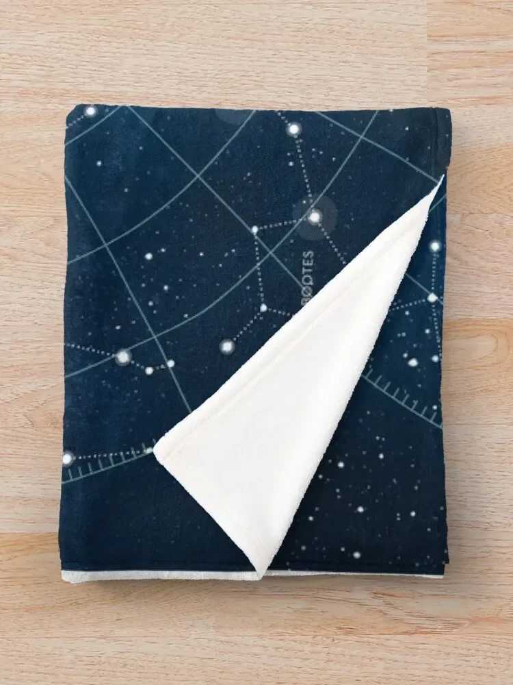 Constellation Star Map Throw Blanket Polar for babies Soft Beds Thin Flannel Blankets Y240815