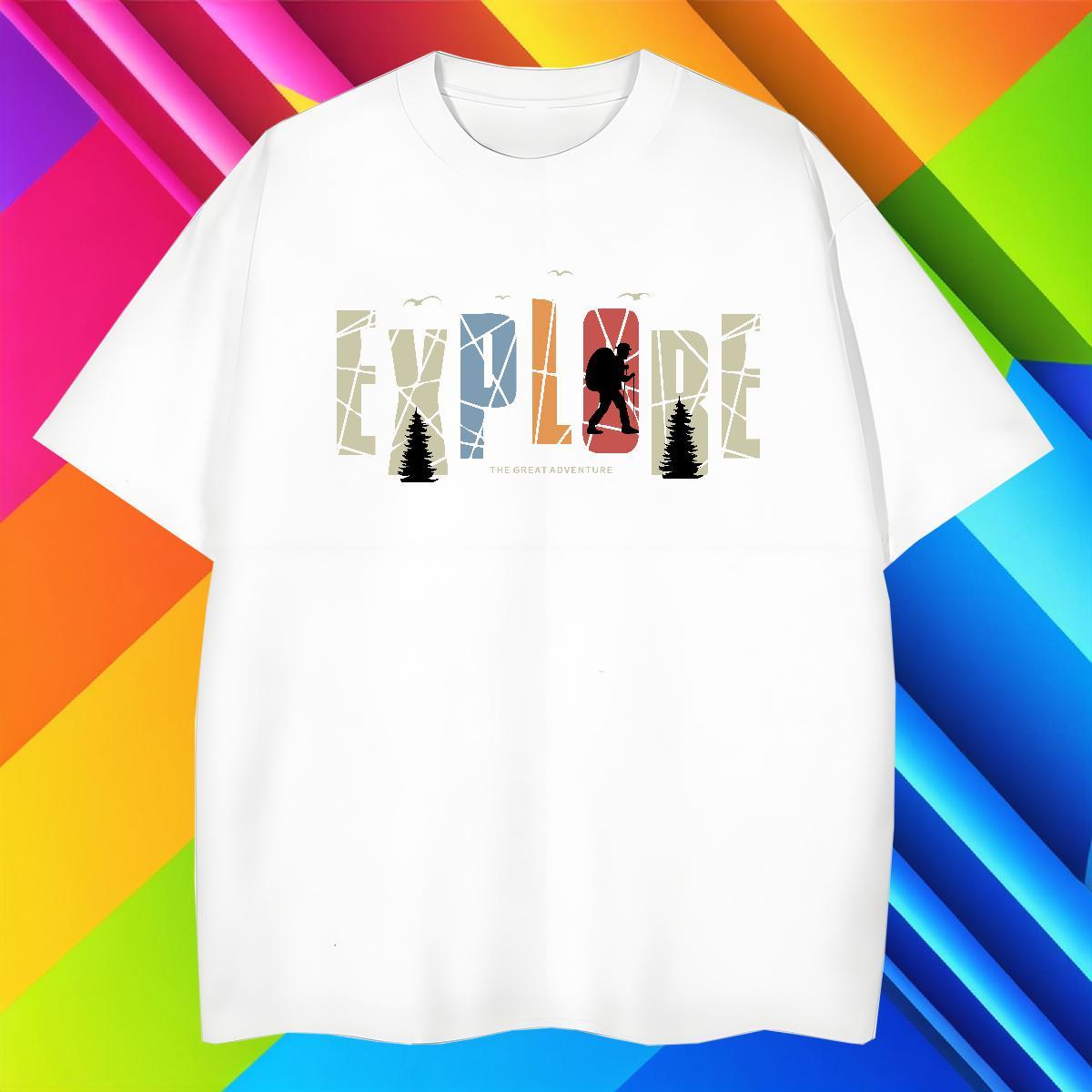 Loose Fit Couples T Shirts Hip Hop Street 230g Pure Cotton Custom Printed Breathable letter Man T Shirts New Arrival Tops Tees