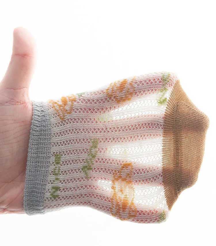 5 pairs of childrens socks for 0-12 years old spring and summer baby socks for boys and girls cotton mesh breathable thin soft clothing accessories W2