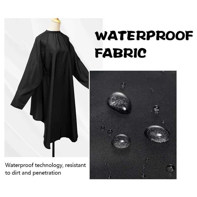 Sleeves aprons hairdressers hair clippers dresses with sleeves hair salons accessories released W240814