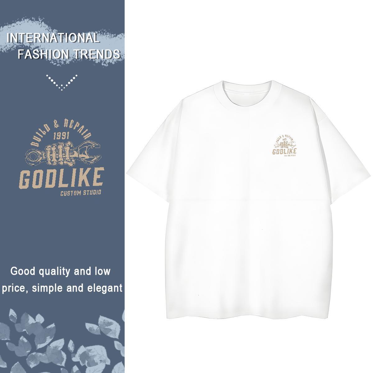 Popular logo Men T Shirts Street Wear Men Tees 230g Pure Cotton Casual New Round Neck Short Sleeve Customized Tee Shirt