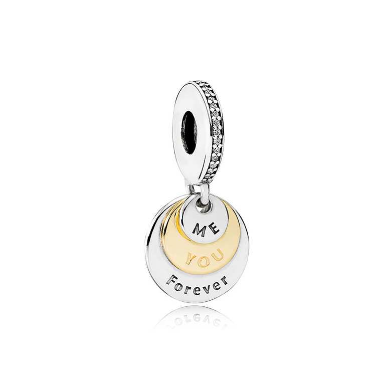 Sparking Cubic Zirconia Forever Friends Infinity Mother Flower Heart Charms S925 Snake Beads For Jewelry Making Free Shipping