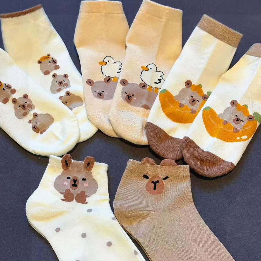 Stylish Kids' 3D Comic Book Inspired Short Socks - Breathable & Fun for Warm Weather