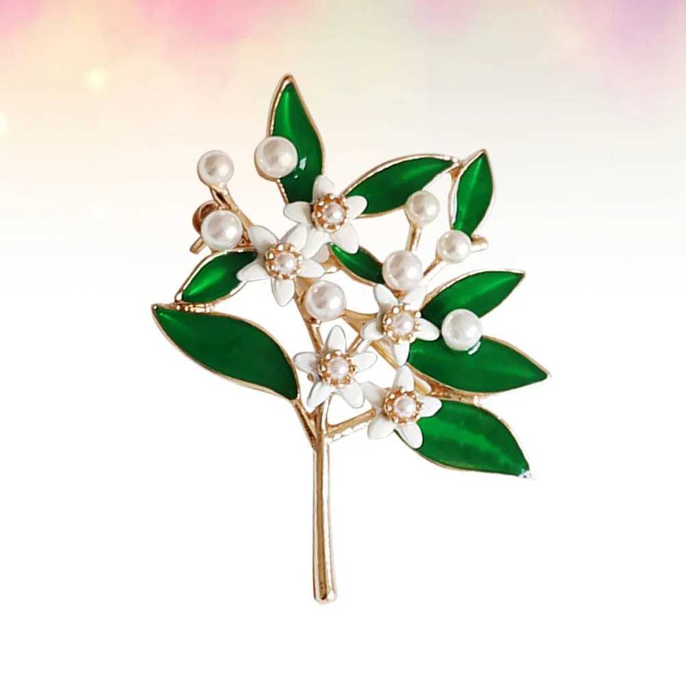 1 piece of alloy brooch imitating pearl inlay exquisite lapel pin brooch W240815