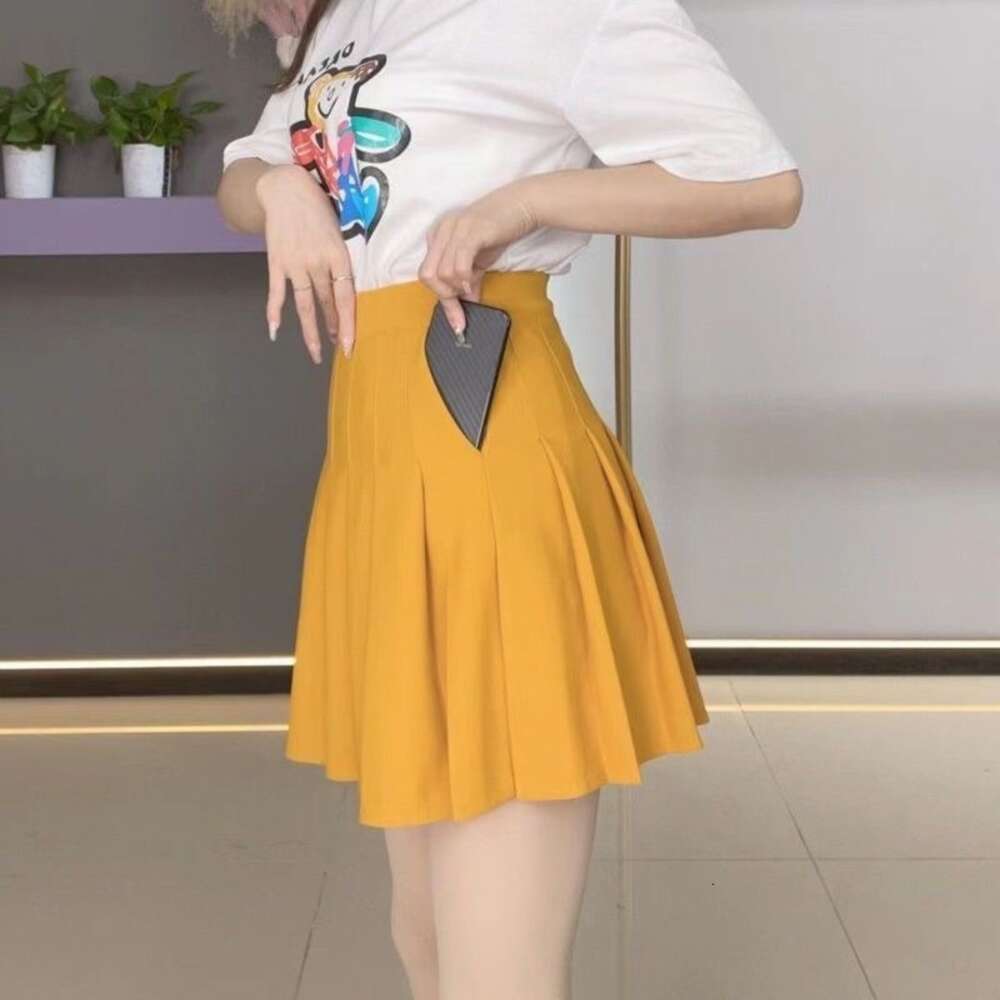 Women A-line Safety Pants Quality Summer Ladies Golf High Waist Elastic Pleated Sports Tennis Skirt