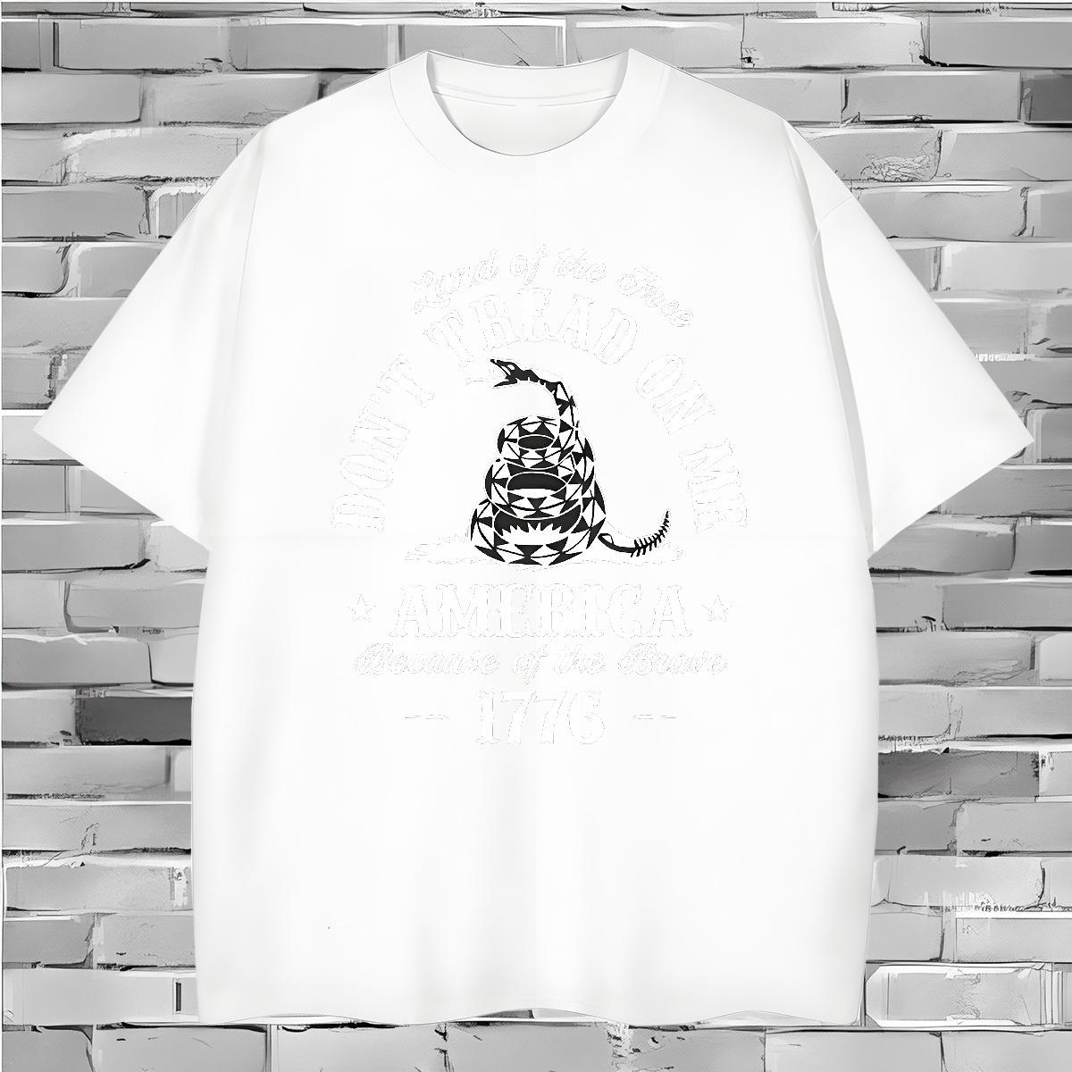 Brand T Shirt For Man snake O-Neck Short Sleeve Hip Hop Plus Size Custom 230g Cotton Tshirt for Man Woman Wholesale Polos