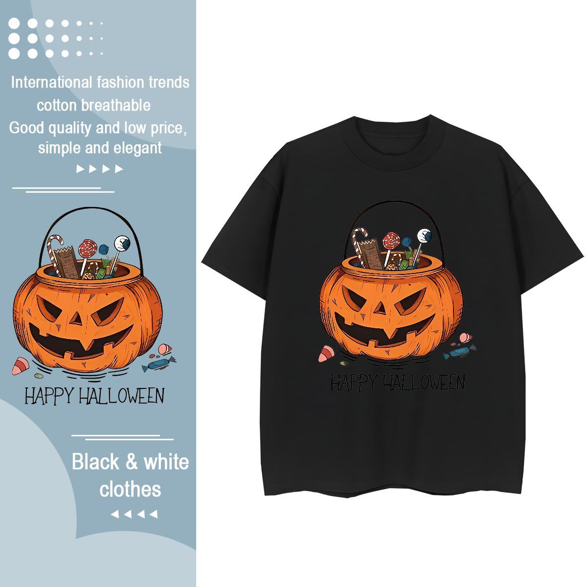 Comfortable Man T Shirts pumpkin Breathable Soft Outdoor Custom Big Size 230g Cotton Tshirt for Man Woman New Tops Shirt