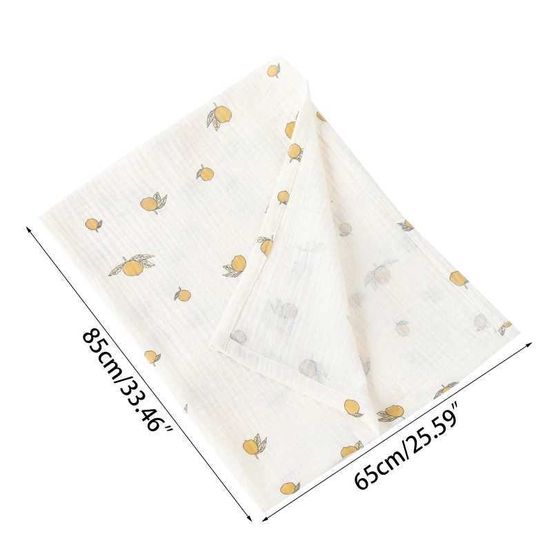 1Pc 85x65CM Upgraded Swaddle Blanket Cotton Muslin Blankets for Girls Boys Baby Receiving Y240815