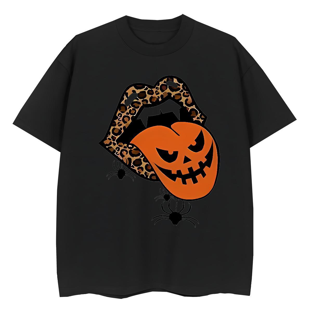 Designer T-Shirts for Men pumpkin Breathable Hip Hop Street Asian Size 230g Cotton Men Clothes T-Shirt Free Shipping Tees
