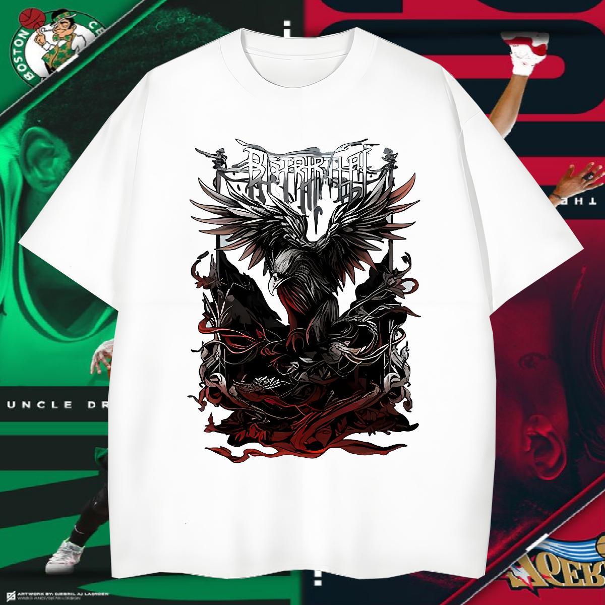 Loose T-Shirts eagle Crew Neck Summer Casual Custom Printed 230g 100% Cotton Couples T Shirts Fashion Designer Tops