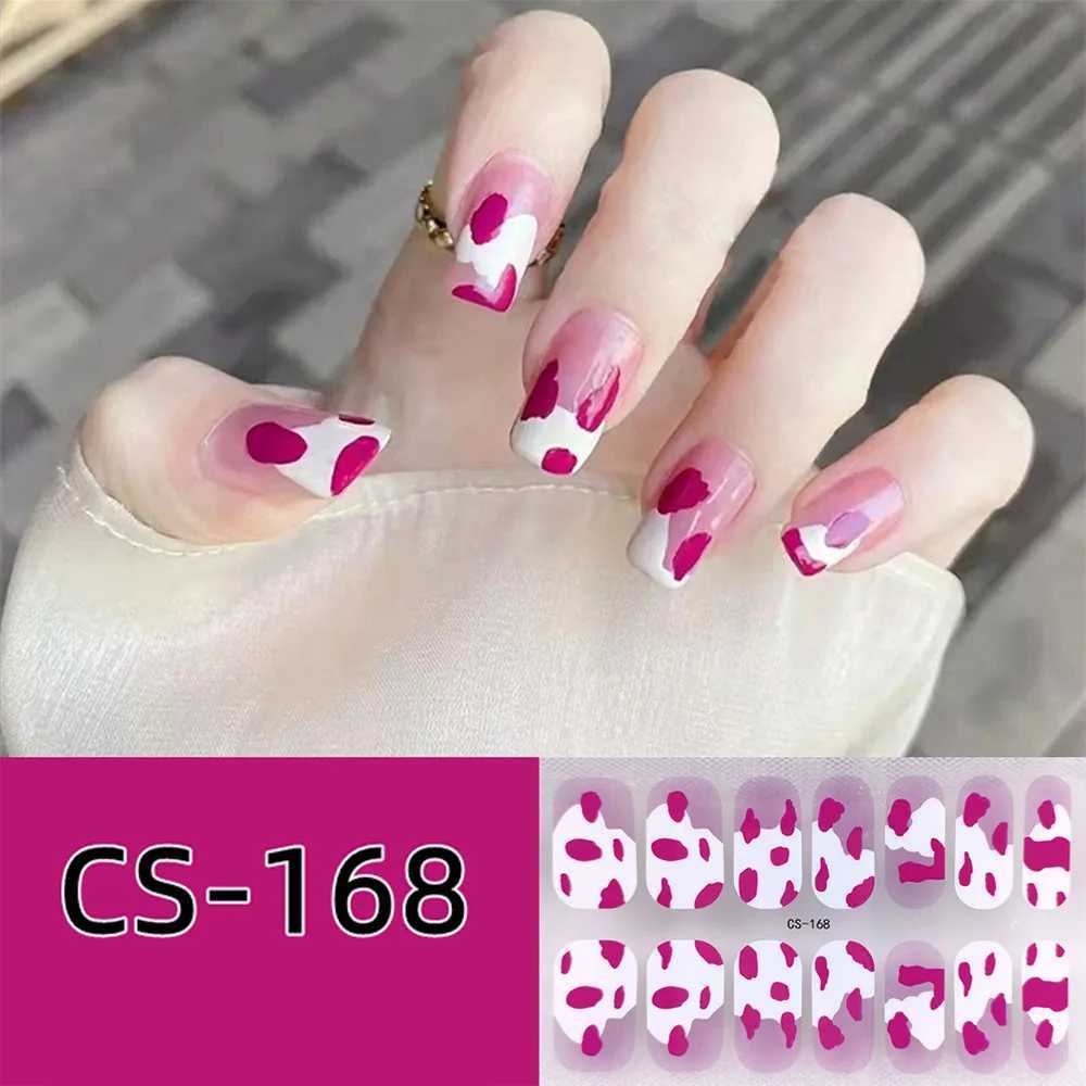 Baking Free Fashionable Nail Art Stickers Collection Manicure DIY Nail Polish Strips Wraps for Party DecorXJ240814