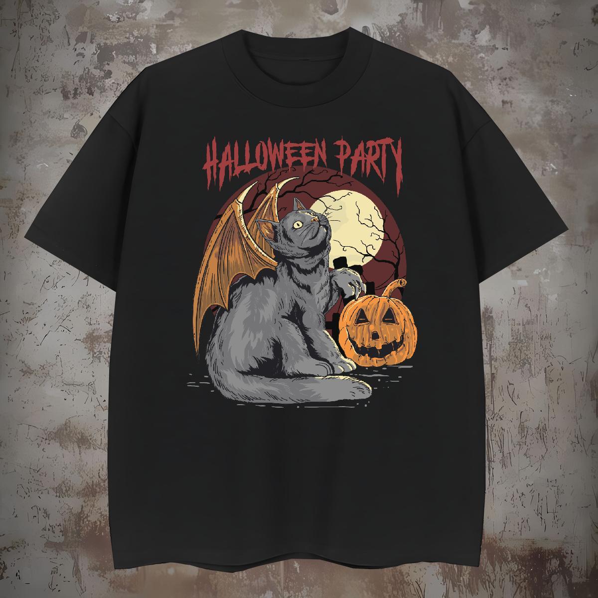 TOP Quality T Shirts Men Halloween Breathable Crew Neck Street wear Hip Hop Anime 230g Pure Cotton Couples T Shirts Casual New Top Tees