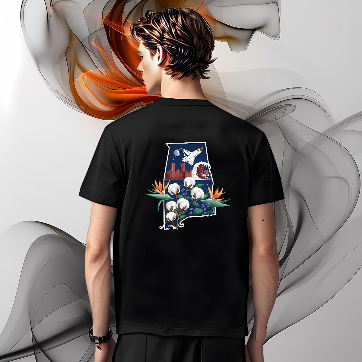 Designer plane T Shirts Men Casual Men Clothes T-Shirt 230g Cotton 2024 Summer Breathable Short Sleeve DIY Logo Oversized Clothings