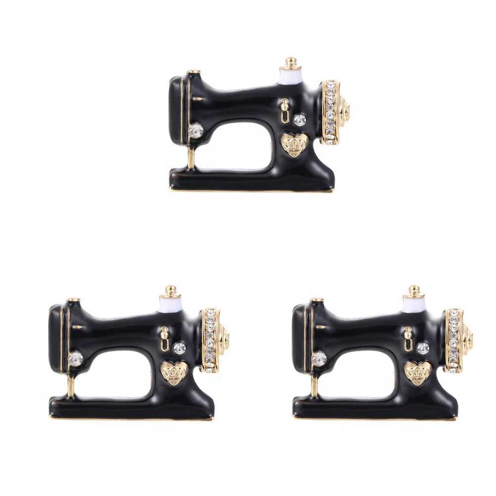 3 Water Diamond Brooch Creative Badge Cartoon Brooch Womens Drip Oil Party Drip Sewing Machine W240815
