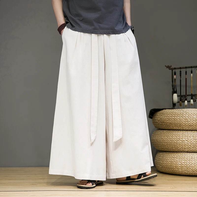 Harem Pants Men Wide-leg Trousers Casual Baggy Pants Men Harajuku Style Belt Sweatpants Male Hip Hop Streetwear M-5XL 240814