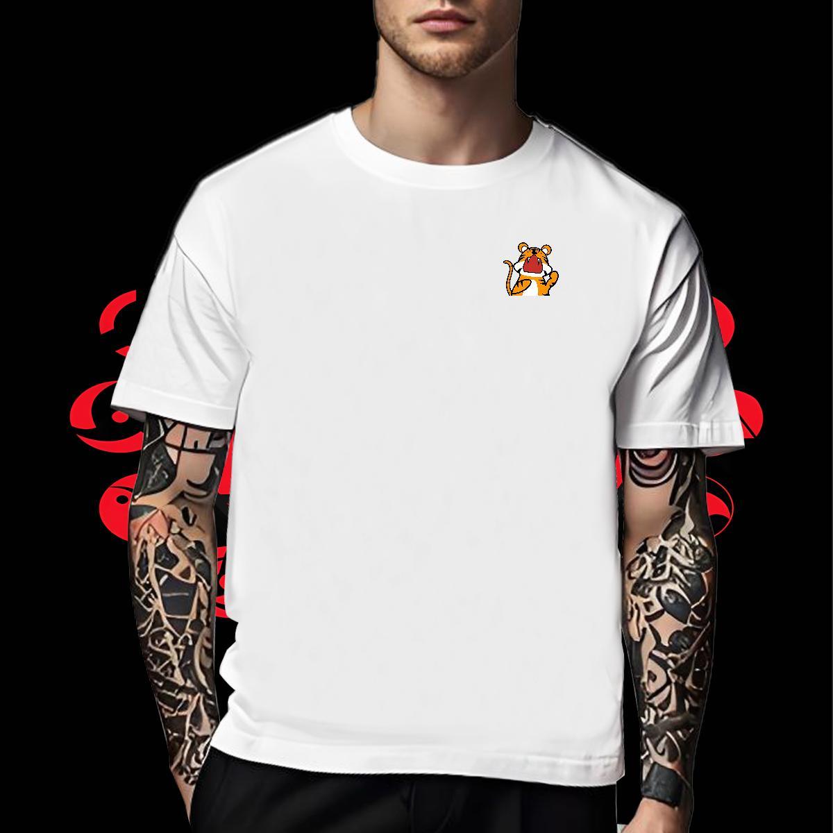 Classic Men Tshirts Beach 230g 100% Cotton Graphic Breathable T shirt 2024 DIY Tops Shirt